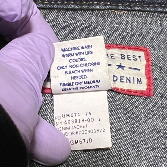 Old Navy Blue Jeans Womens 100% Cotton Denim Jacket Medium Wash Size Large - Picture 9 of 12